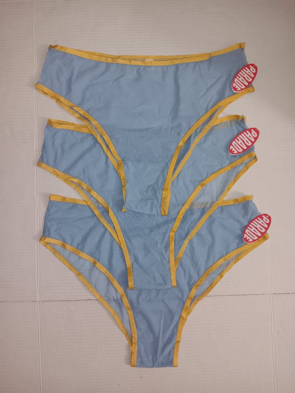 PARADE BUNDLE OF 3 SILKY MESH HIGH RISE CHEEKY PANTIES